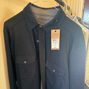 Johnston & Murphy brand new indigo size medium dress shirt